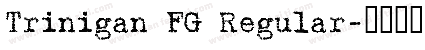 Trinigan FG Regular字体转换